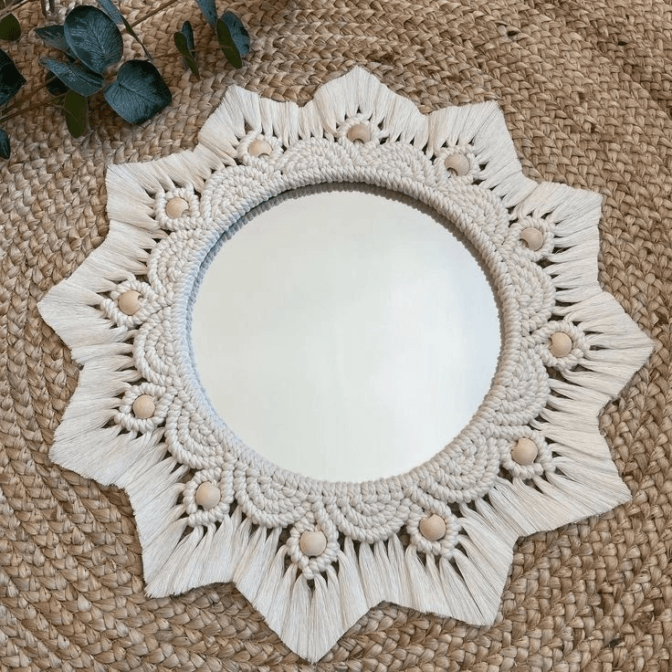 Macrame mirror
